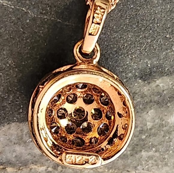 Le Vian 14K Rose Gold Chocolate Diamond Pendant Necklace - Picture 8 of 14